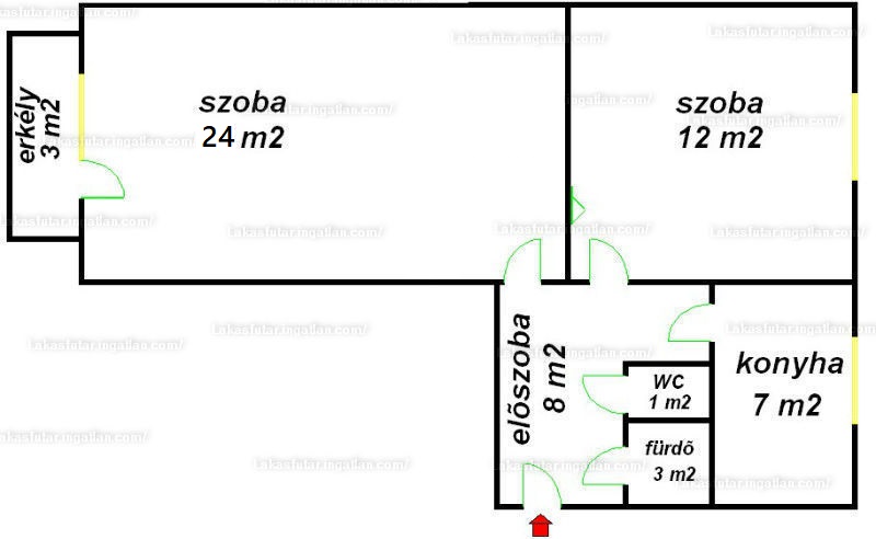Felsővárosi felújított lakás