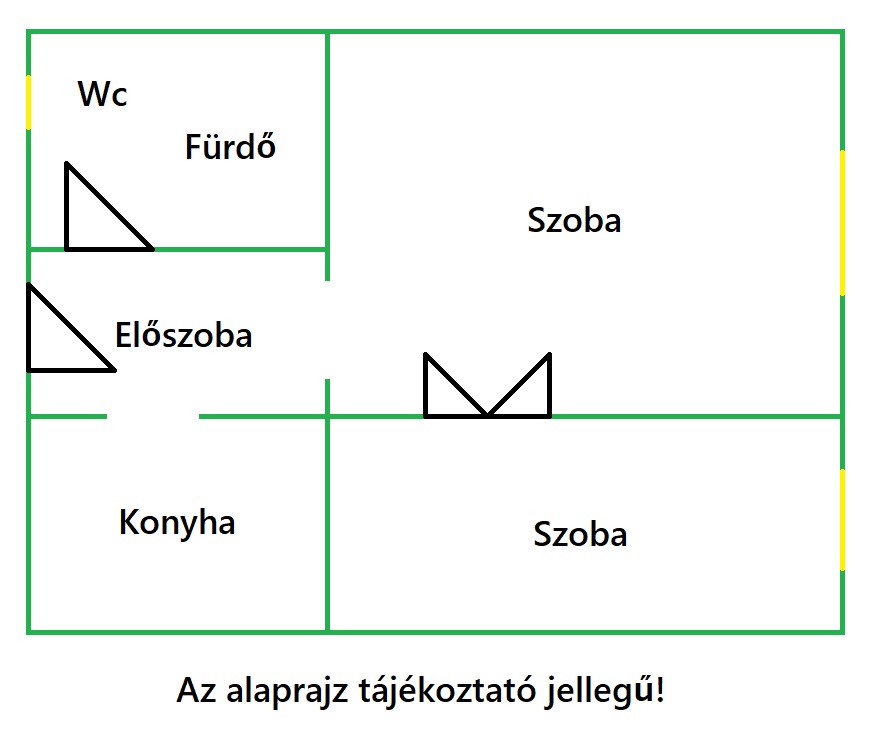 Egyetem melletti 1+1 szobás lakás