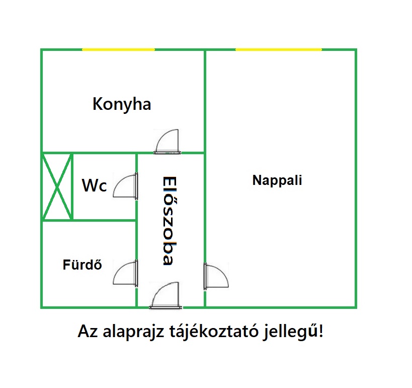Cseréptetős panelban garzonlakás